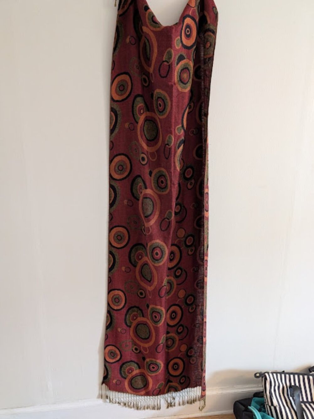 Red/Orange/Black Fall Circle Scarf